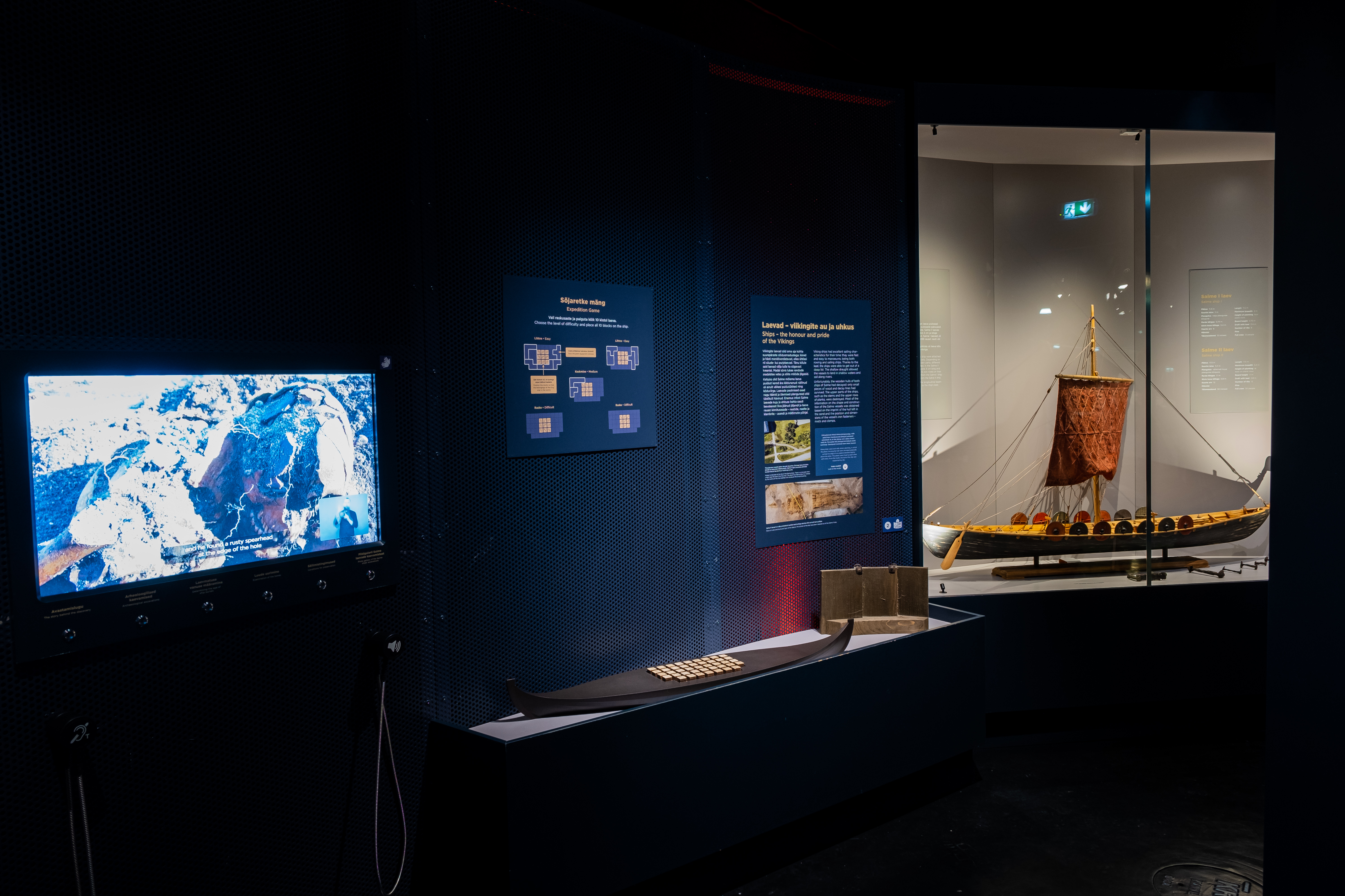 Travelling exhibition “Vikings before Vikings“ - design and manufacture by Motor.