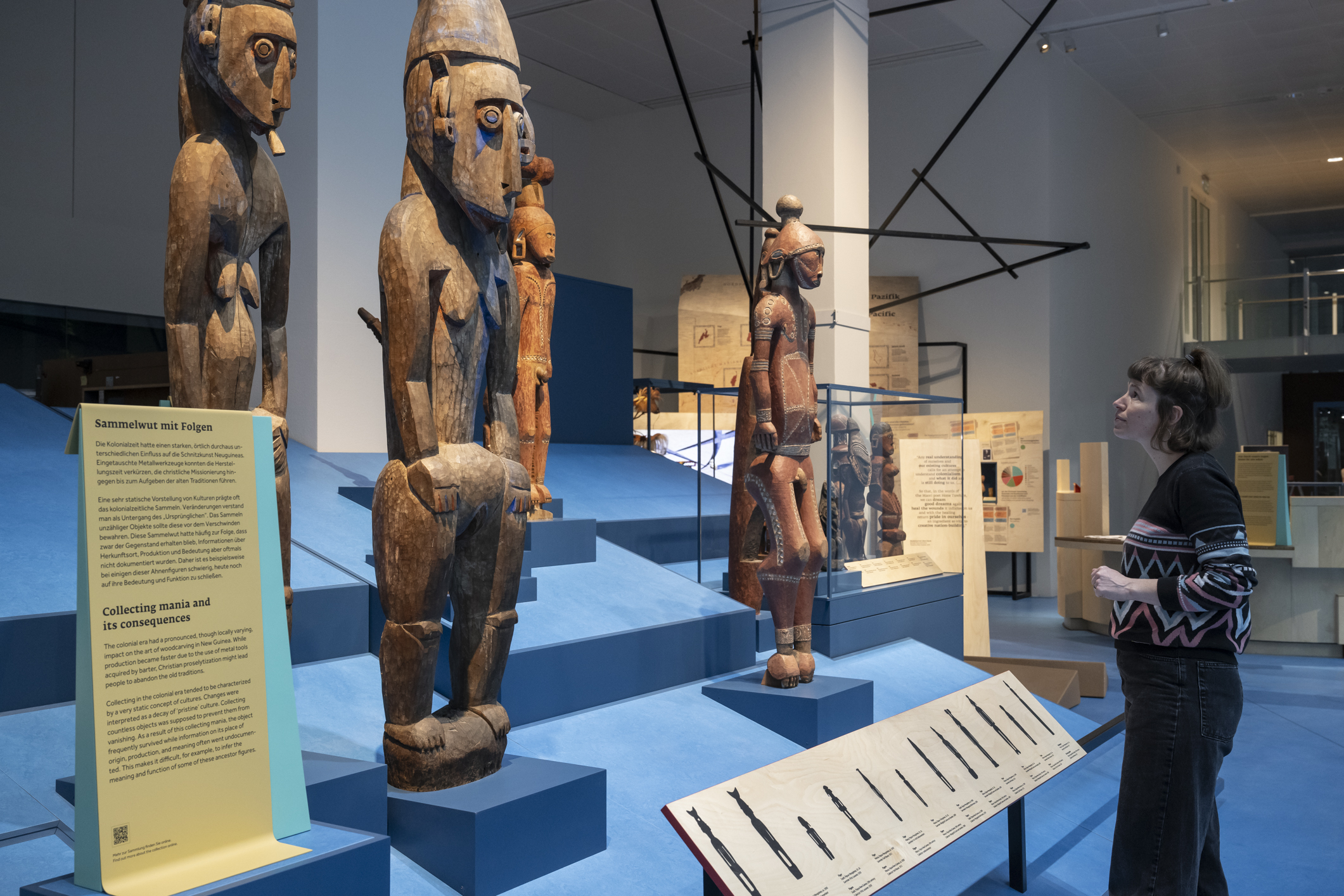 Der blaue Kontinent_Ahnengallerie im Bereich Kolonialismus (c) Übersee-Museum Breme_Volker Beinhorn